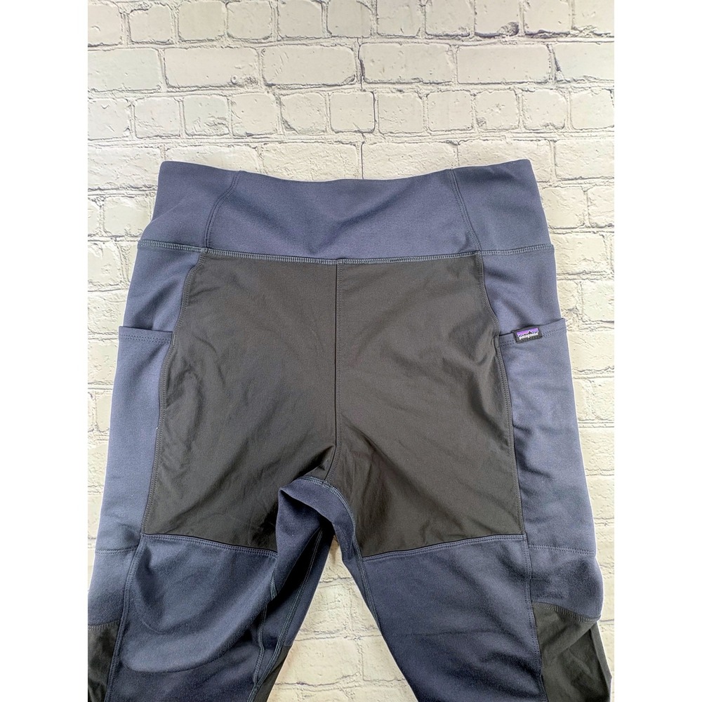 Patagonia Pack Out Hiking Leggings Womens Large Navy Blue Good - Picture 6 of 10